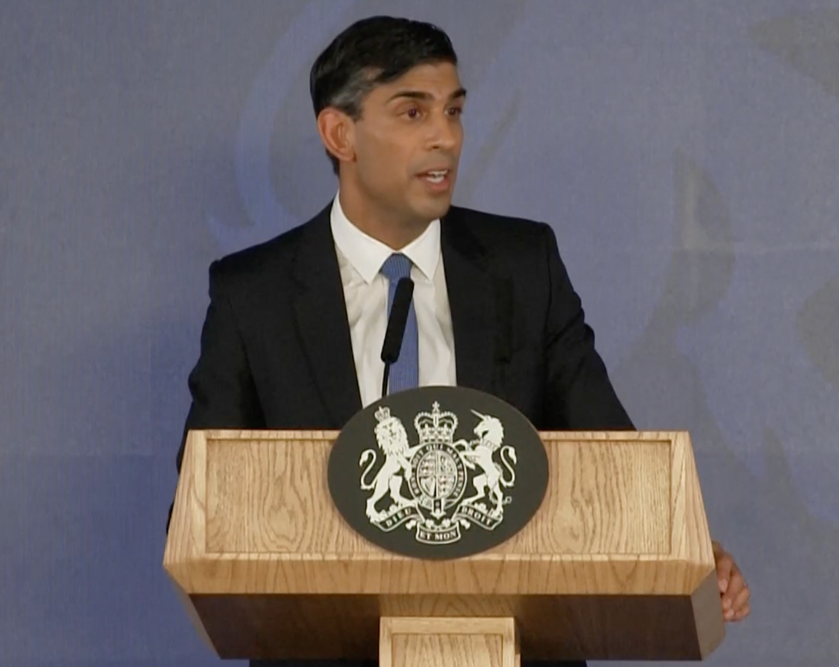 里希·苏纳克 (Rishi Sunak) 今天的演讲 - 现场直播：总理承诺修复 NHS 并将通货膨胀率减半以促进增长